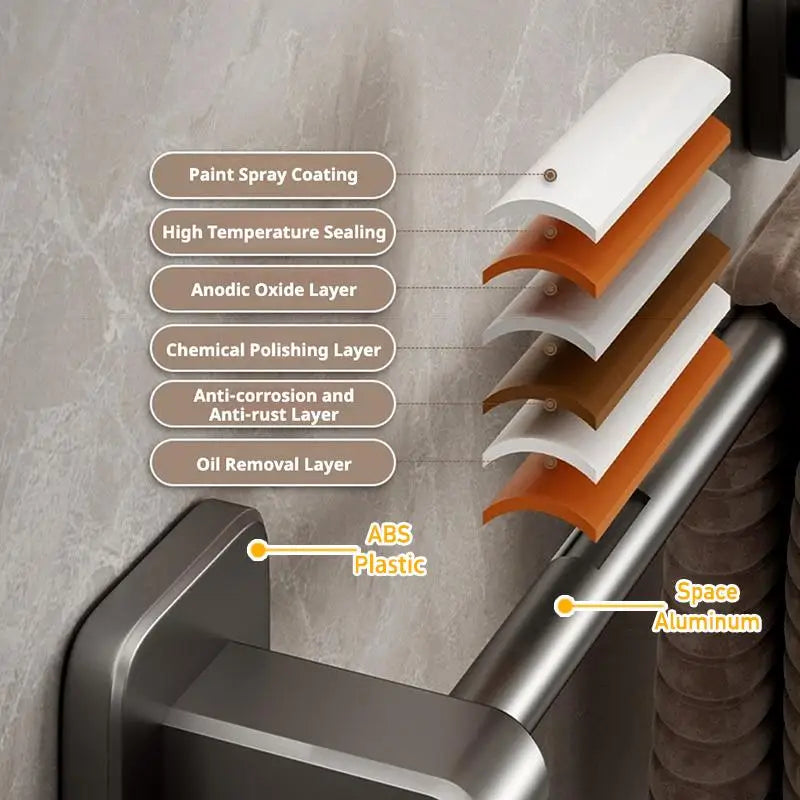 No-Drill Towel Holder